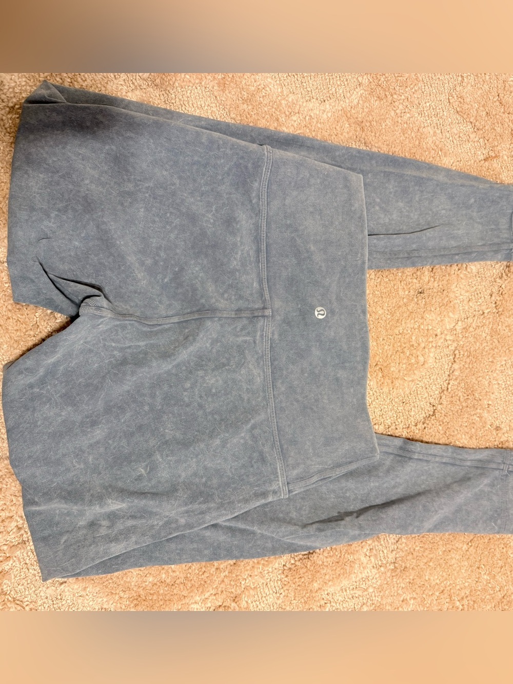 lululemon athletica Women’s Gray/Blue Active Leggings - Soft Vintage Wash